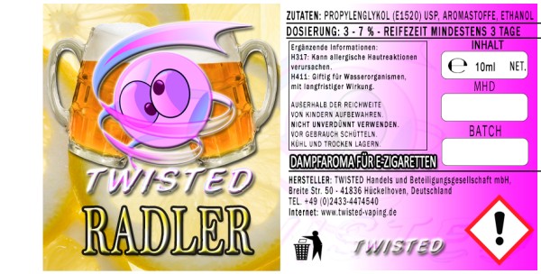 Twisted Aroma Radler 10ml