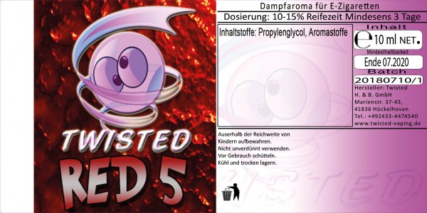 Twisted Aroma Red 5 10ml
